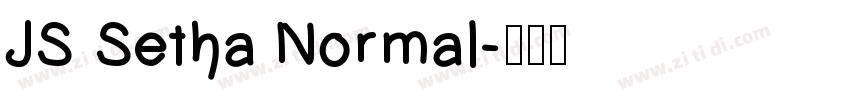 JS Setha Normal字体转换